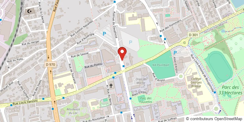 Plan d'accès : 10 avenue du Dauphiné 93330 Neuilly-Sur-Marne