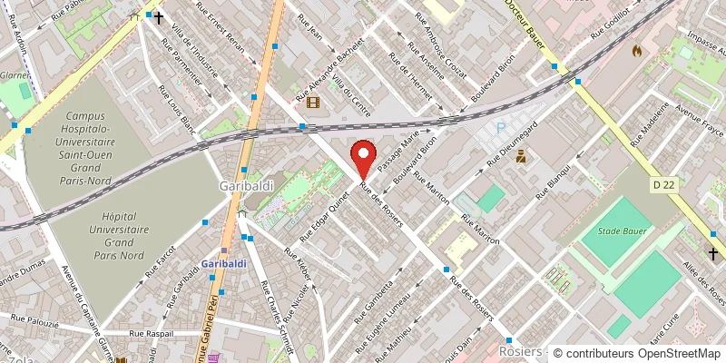 Plan d'accès : 19 Rue des Rosiers 93400 Saint-Ouen-sur-Seine