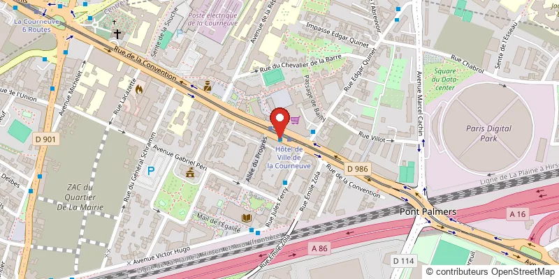Plan d'accès : 76 rue de la Convention 93120 La Courneuve